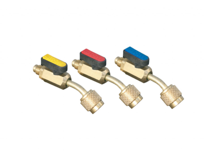 Set 3 Robineti cu sfera la 45° M/F 1/4" pentru R22-R407C - 11133021