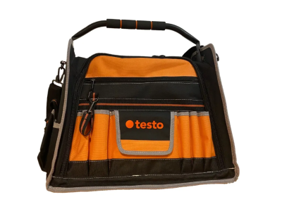 Geantă din material Testo